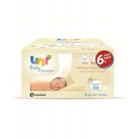 UNİ BABY YENİDOĞAN ISLAK PAMUK MENDİL 6'LI