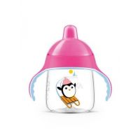 AVENT PENGUEN DAMLATMAZ BARDAK 260ML PEMBE 12M+