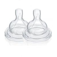 AVENT KLASİK BİBERON EMZİĞİ 4 DELİK 2'Lİ HIZLI AKIŞ