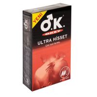 OKEY ULTRA HİSSET PREZERVATİF 10 LU PAKET