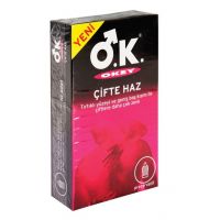 OKEY ÇİFTE HAZ PREZERVATİF 10 LU PAKET